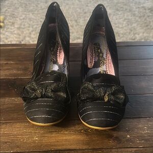 Black Bow Detail Women's Shoes